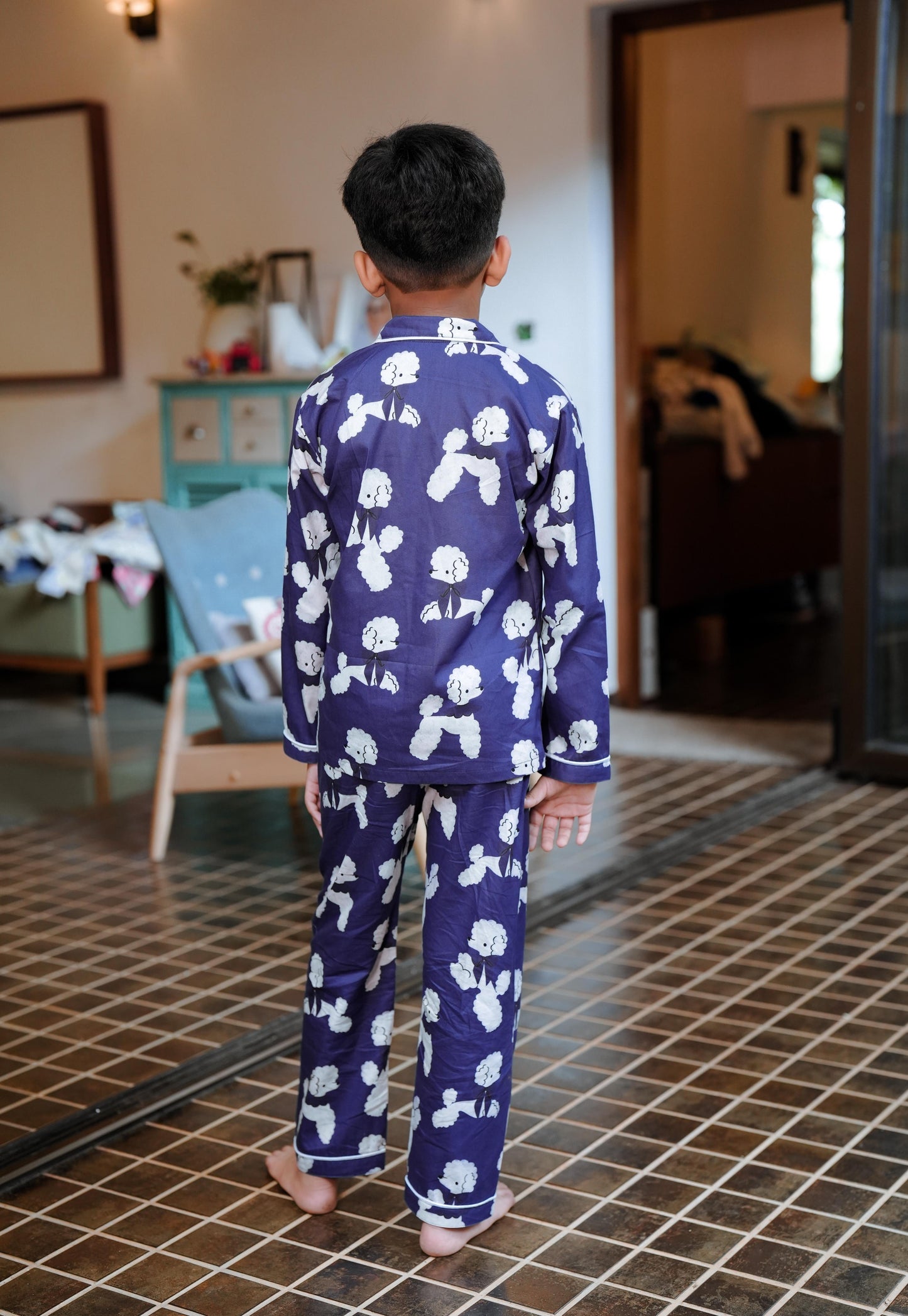 Midnight Poodle Pyjama Set β Kids