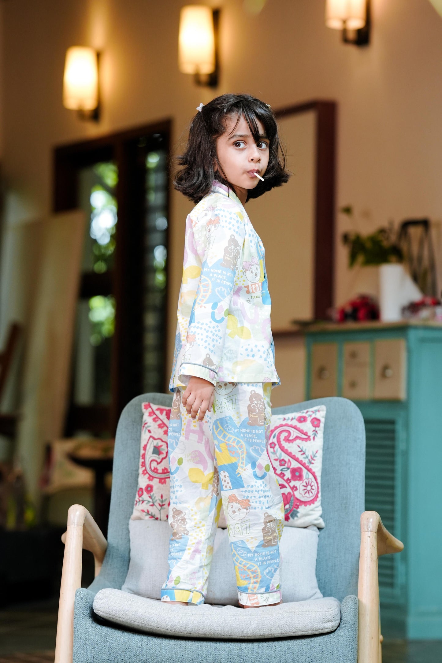 Pastel Teddy Fun PJ Set (Full Sleeve) π§Έπ