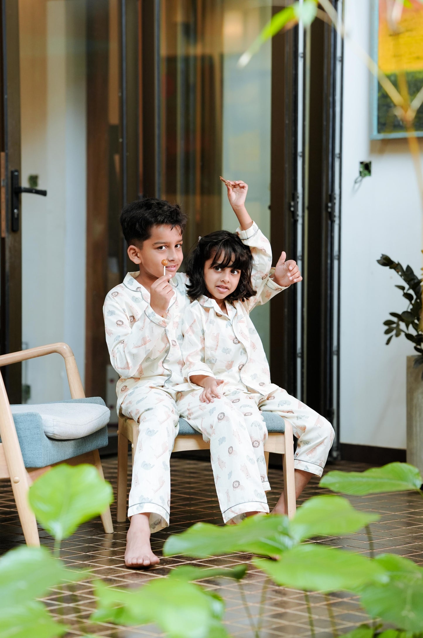 Little Safari Friends Long Pajama Set