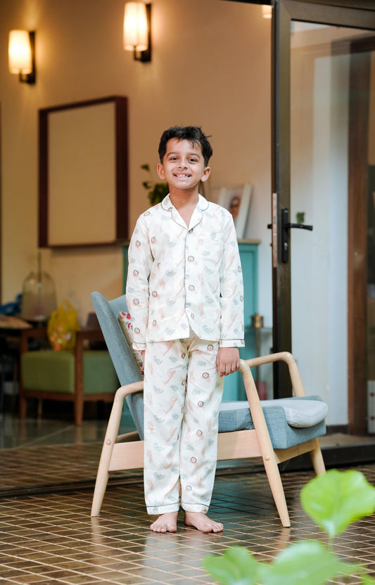Little Safari Friends Long Pajama Set