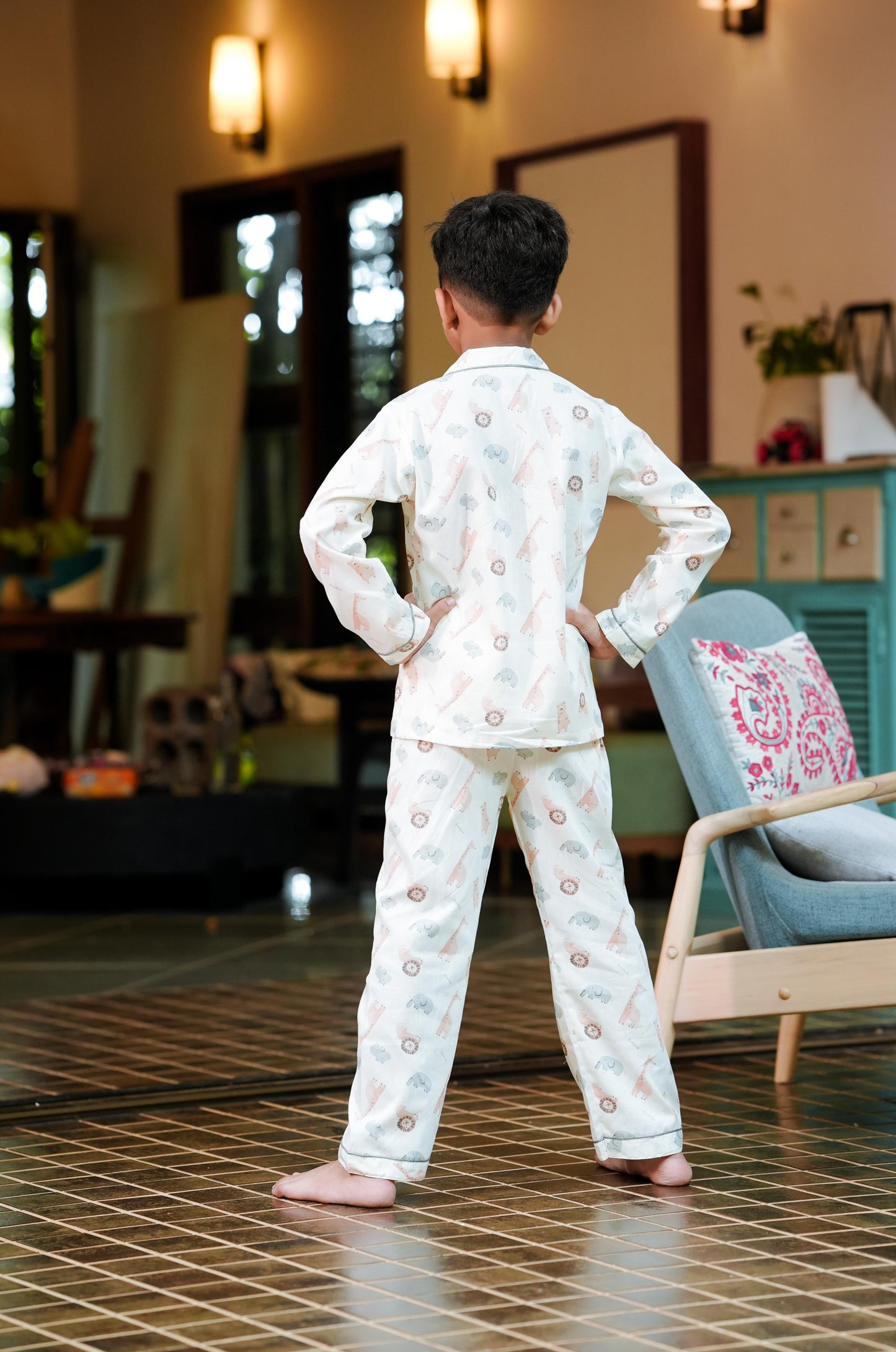 Little Safari Friends Long Pajama Set