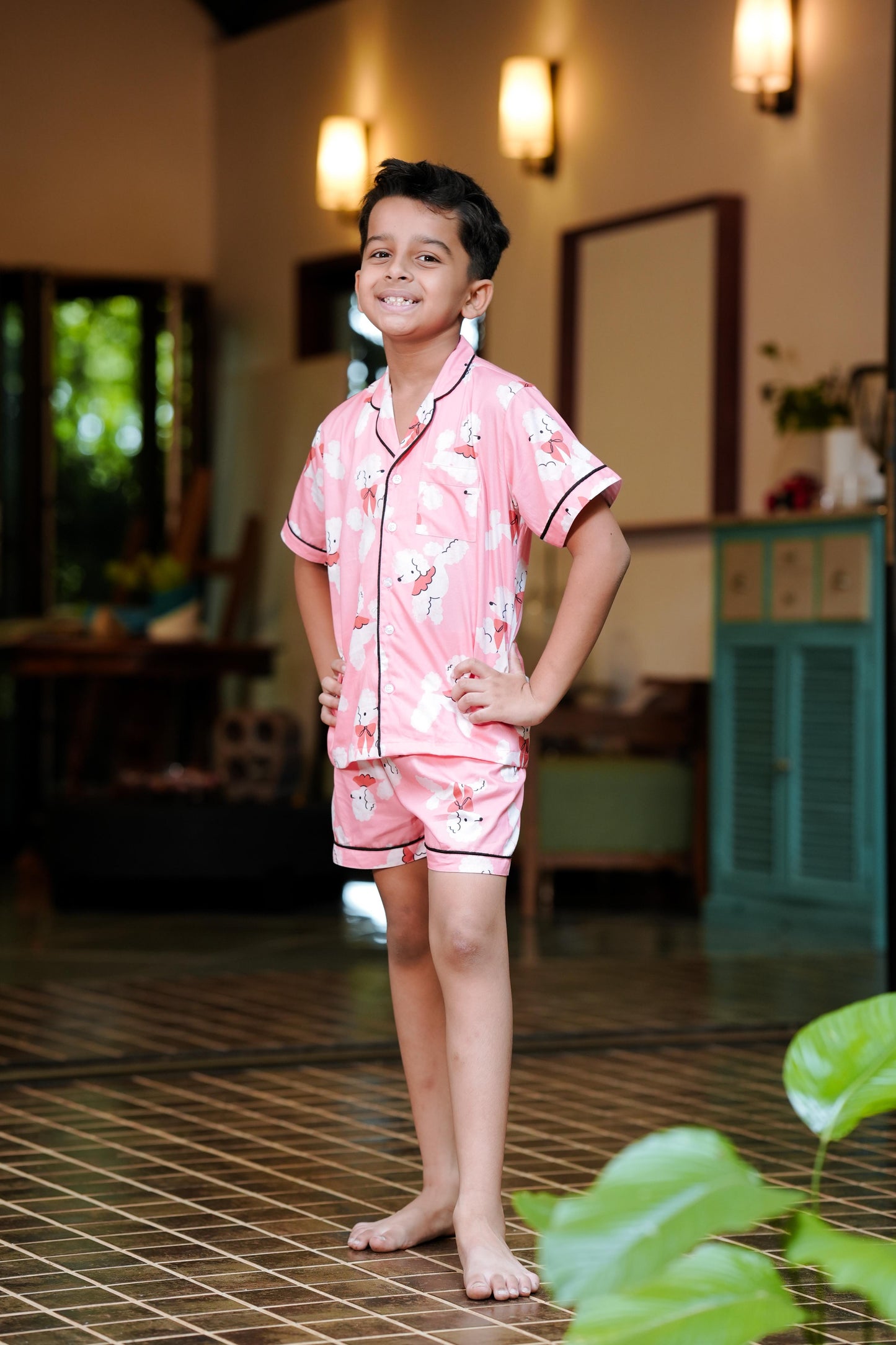 Pink Poodle Parade Kids PJ Set