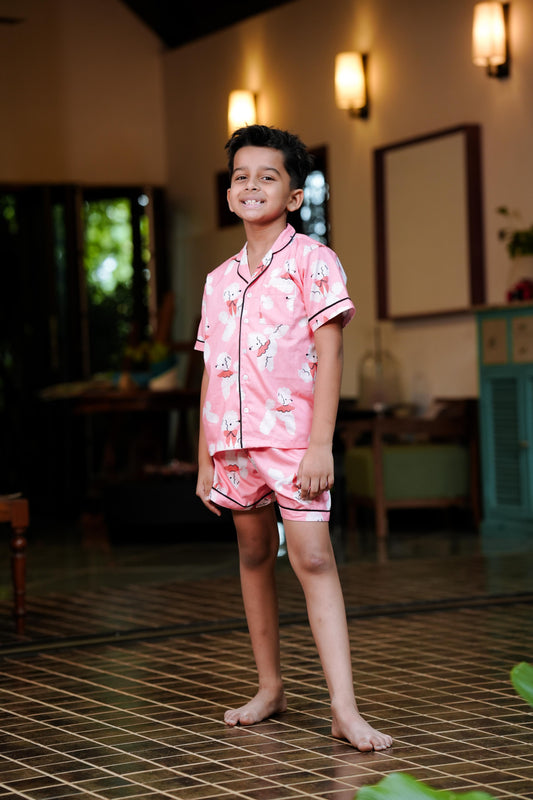 Pink Poodle Parade Kids PJ Set