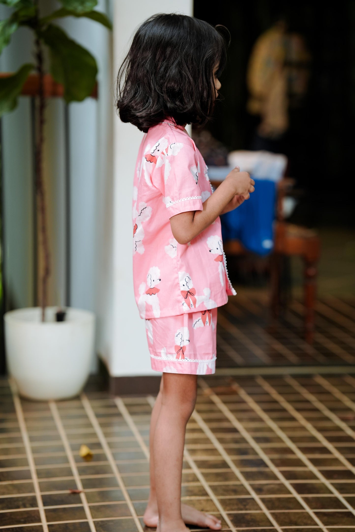 Pink Poodle Dreams Short Set π©π