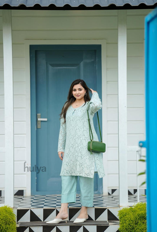 Mint Breeze Linen Co-ord Set