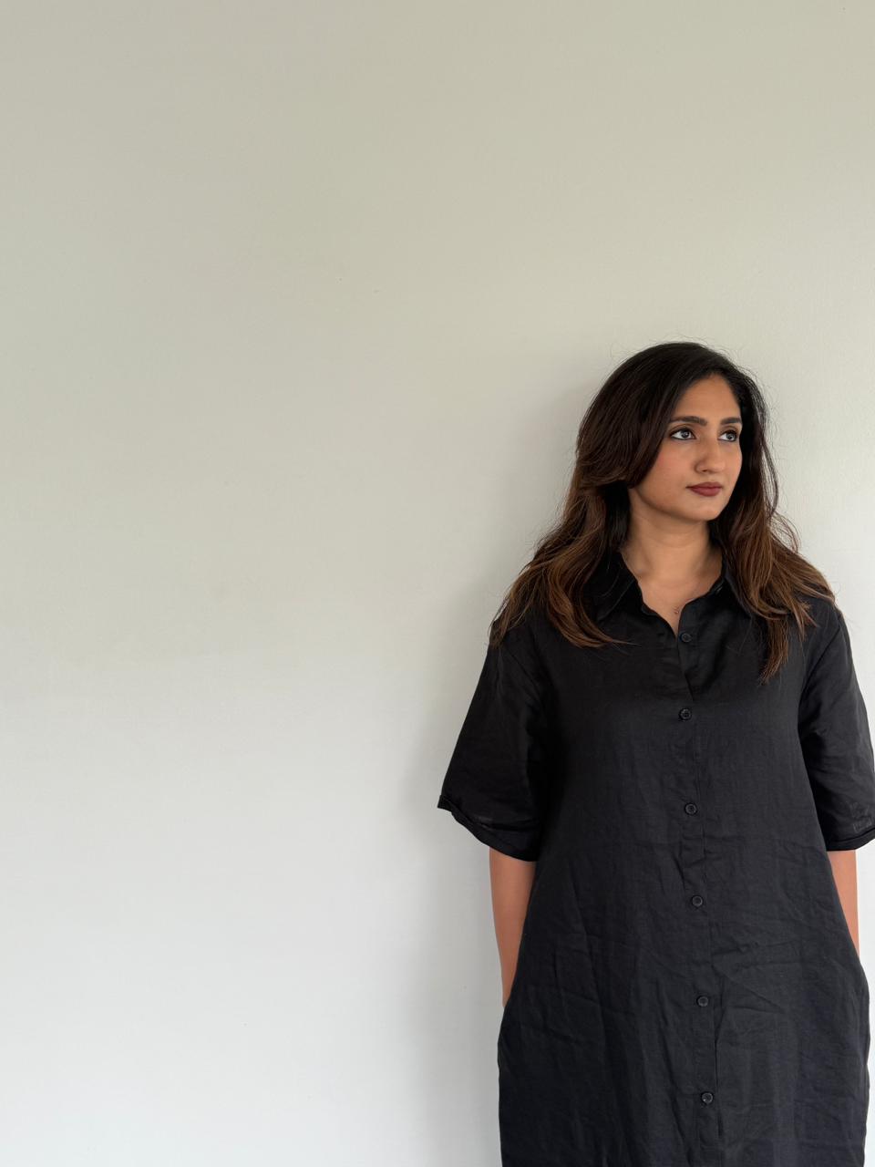 Midnight Muse Linen Shirt