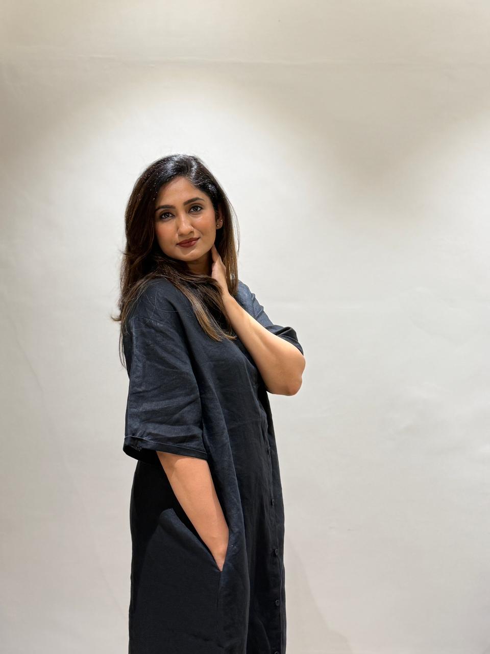 Midnight Muse Linen Shirt