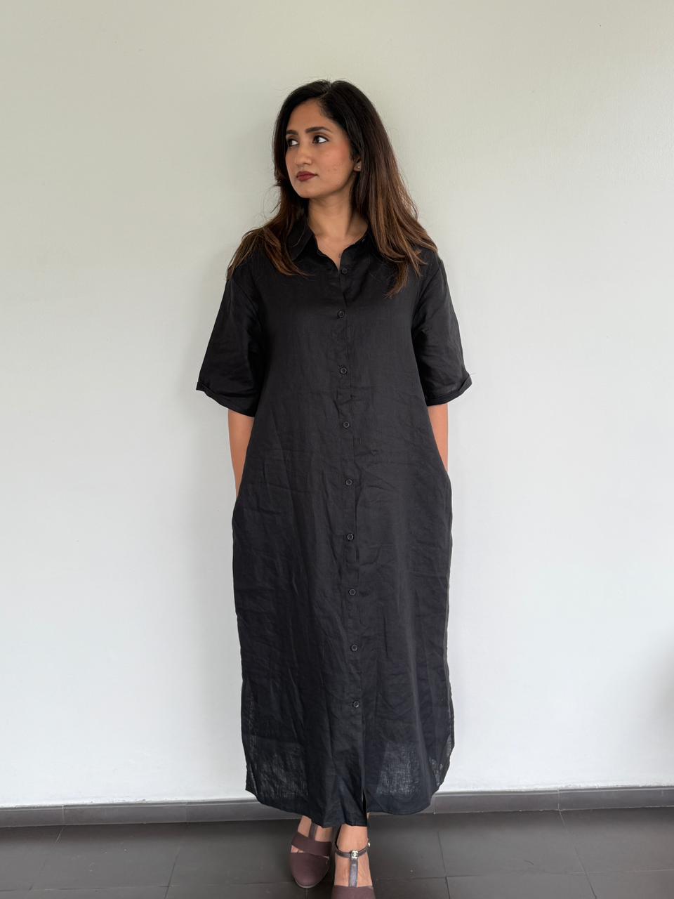 Midnight Muse Linen Shirt
