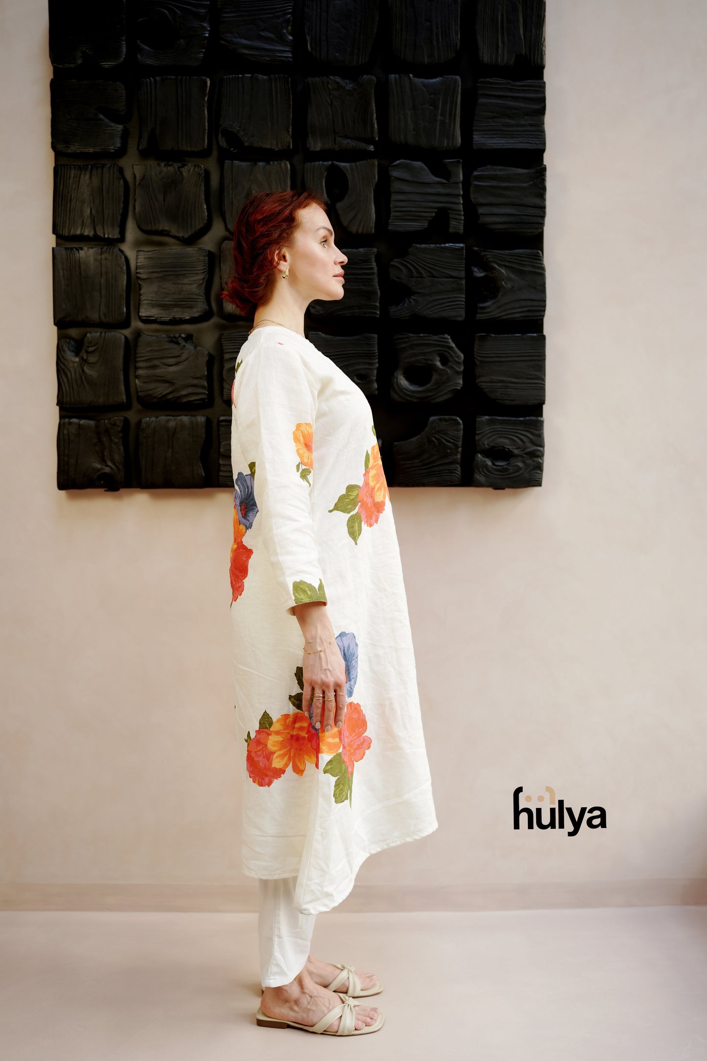 Crosette Bloom Artisan Linen Dress