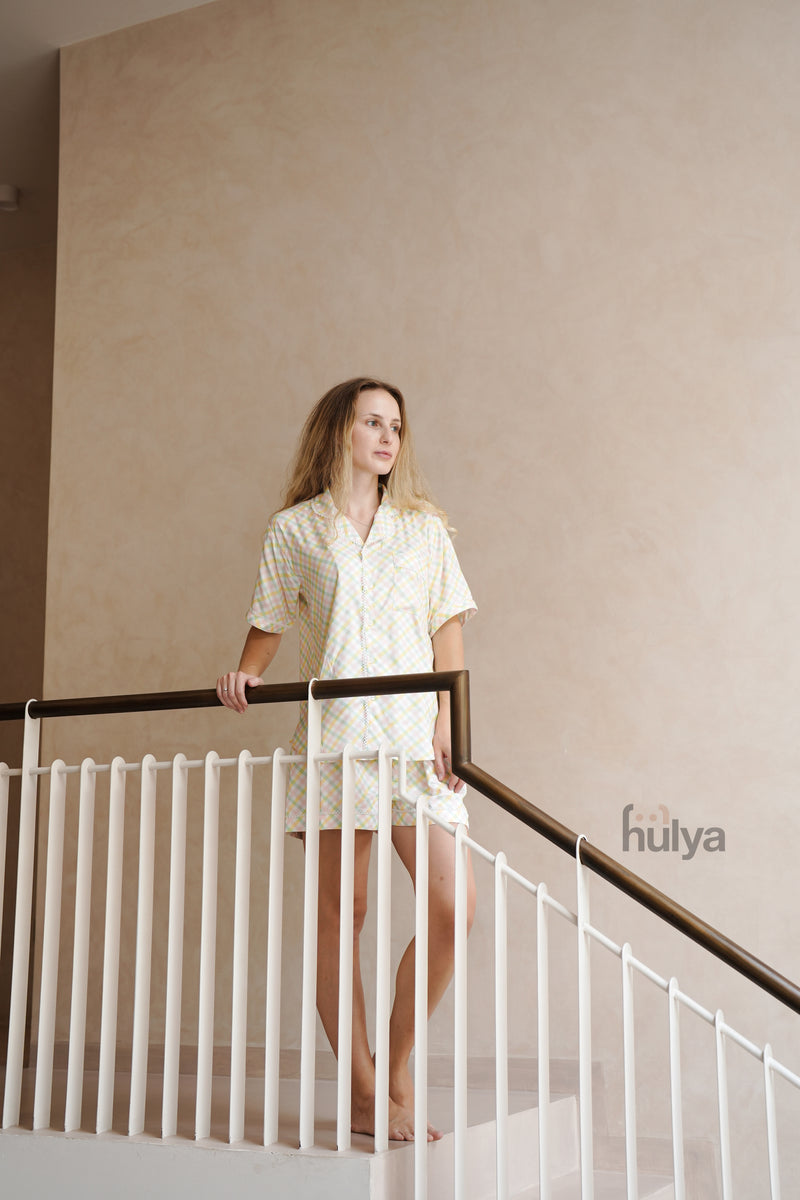 Gingham Glow Pyjamas