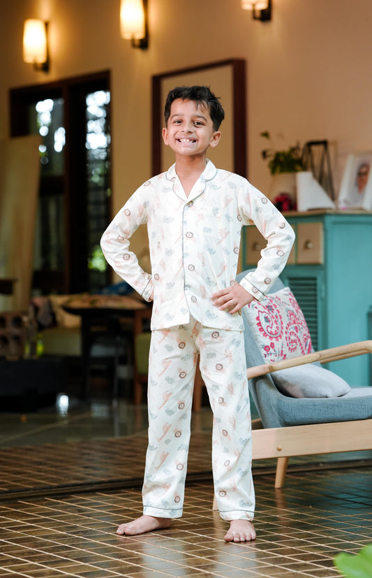 Little Safari Friends Long Pajama Set