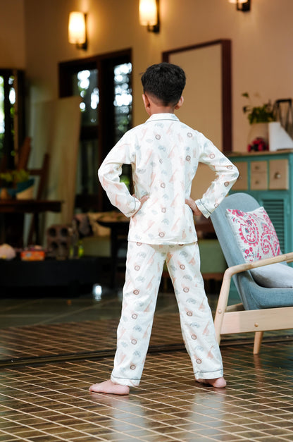 Little Safari Friends Long Pajama Set