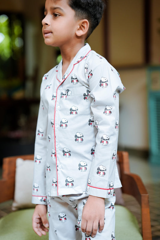 Playful Panda Party Long Pajama Set
