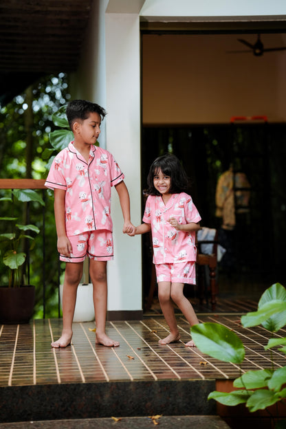 Pink Poodle Parade Kids PJ Set