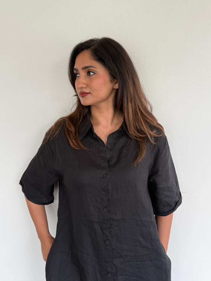 Midnight Muse Linen Shirt